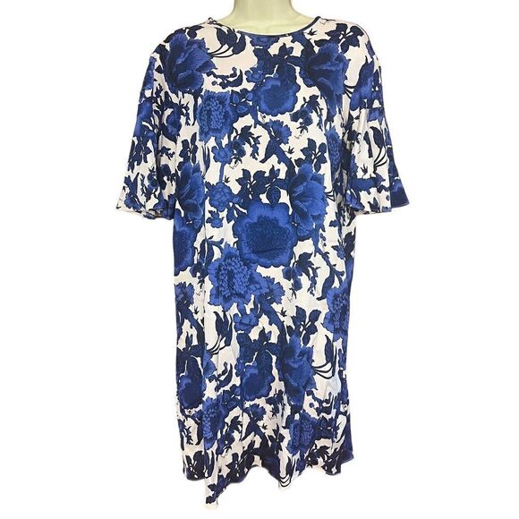 Diane von Furstenberg Arlene Mini Dress in Blue & White NWT Size Small - Picture 3 of 6